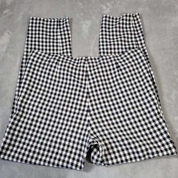 J Jill Womens Pants 18T Tall Straight Leg Zip Pockets Comfy Black White SL50E - Picture 5 of 9